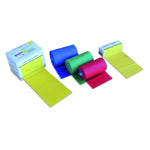 ORIONE Medium Green Latex High Elastische Oefenband 2.50m Kleurenverpakking made in Italy Ref. 7748