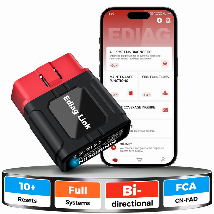 KINGBOLEN Ediag Link Car Diagnostics Tool Bluetooth full system OBD2 scanner OEM