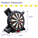 10FT giant inflatable soccer dartboard large soccer target dartboard for outdoor games, camping and soccer parties