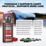 ThinkDiag 2 CAN FD Protocol Full Software Full-system 1 year free OBD2 diagnostic tool Active Test ECU coding 16 Reset