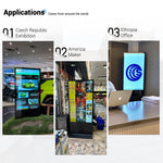 MWE LCD 43/49/55/65 inch standing LCD advertising video player Android indoor touchscreen digital signage and display
