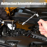 Podofo 46-piece autoreparatieset ratel momentsleutel wrench screwdriver steeksleutelset combo. Perfect for bicycle- and autoreparatie.