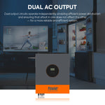 PowMr 11KW 12KW 48V Solar Inverter 230Vac Parallelle aansluiting ondersteund Pure Sine Wave Hybride Solar Inverter for huisho