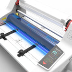 A3 A4 hot/cold laminator LY FY-350DL Desktop paper roll laminator 350mm laminating width Motor cardboard boxes
