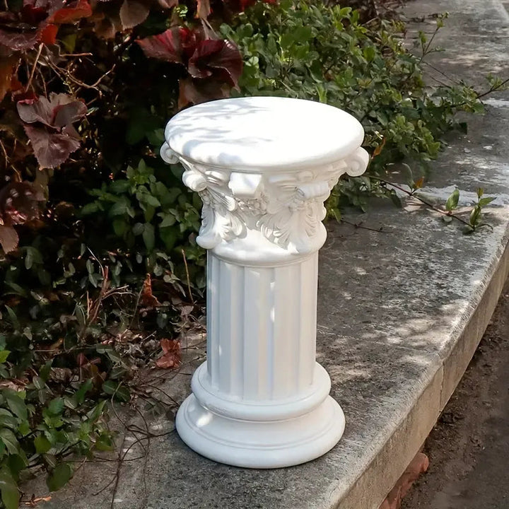 Elegant White resin Romeinse Griekse Kolomsculpturen-Durable Vrijstaand outdoor/indoor Garden Decor wedding Evenement Use Lightweight