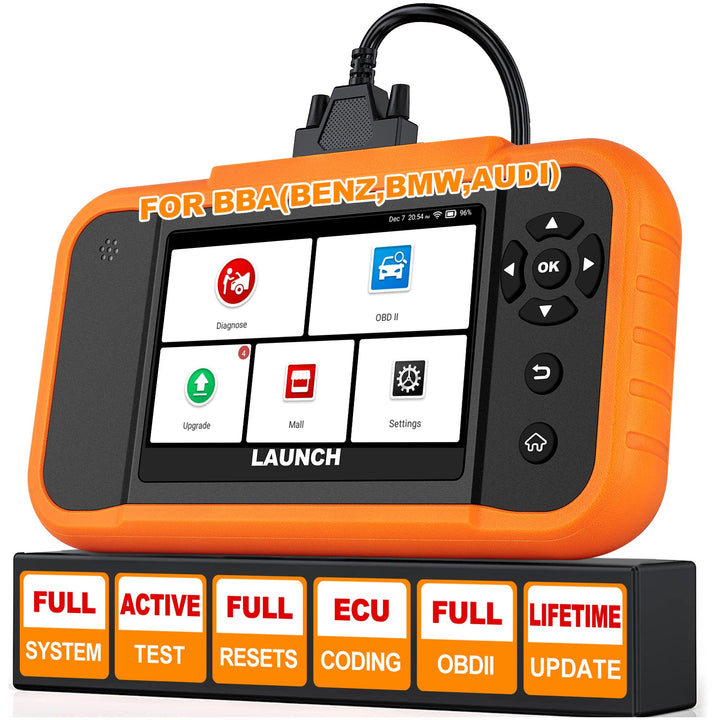 LAUNCH CRE ELITE 2.0 for BBA OBD2 scanner full system diagnostic scan tool ECU coding for BMW for Benz lifetime free
