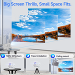 Magcubic portable Projector HY310X Android 14 1080P with built-in speakers Laser technology Van OEM Fabriek outdoor use