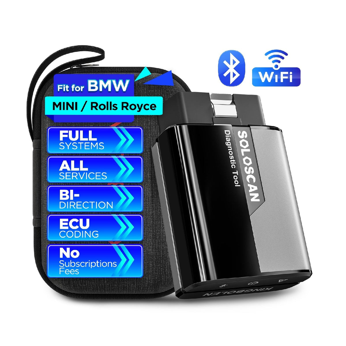 SoloScan for B-M-W diagnostic tool KINGBOLEN automotive OBD2 code ECU programmeringsscanner