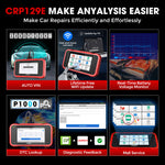 USA EU Warehouse LAUNCH CRP129E V2.0 Elite 2026 Auto OBD2 Scanner Diagnosetools for All Cars with 8 resetfuncties, lifetime f
