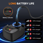 Li-Ion Wireless Electric Filet Knife With Antisliphandvat, 4 Ti-Nitride S.S. Coated Antiaanbaklaag Heen And Weer Moving Bladen