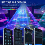 2W 3D Animatie Laserlicht DMX APP Control Full Color RGB Manual Graffiti DJ Animatie Laser Projector for Party Bar Evenemente