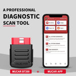 Mucar Bt200 Pro Lifetime free All car brands Full System Diagnostic Obd2 Scanner Tool Obd2 Diagnostic machine For All Auto 'S