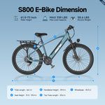 Aairsk Europe 250W 36V 13Ah lithium battery electric bicycle Unisex Simpele Style for adults 7-Gears Carbon Steel City bike