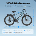 Aairsk Europe 250W 36V 13Ah lithium battery electric bicycle Unisex Simpele Style for adults 7-Gears Carbon Steel City bike
