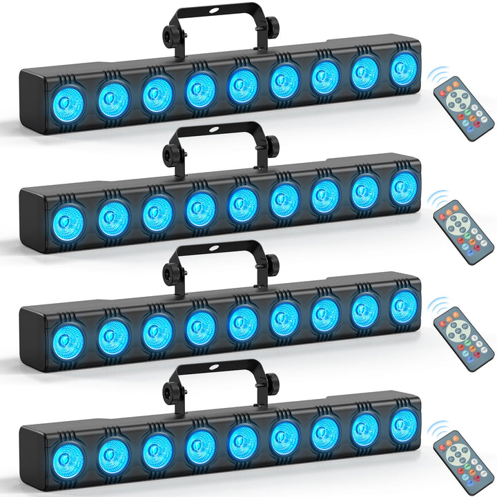 U`King 4-delige 36W Wall Washer lighting DMX remote control 9x4W RGB LED Stage Wall Washer Bar Licht for DJ wedding Feest